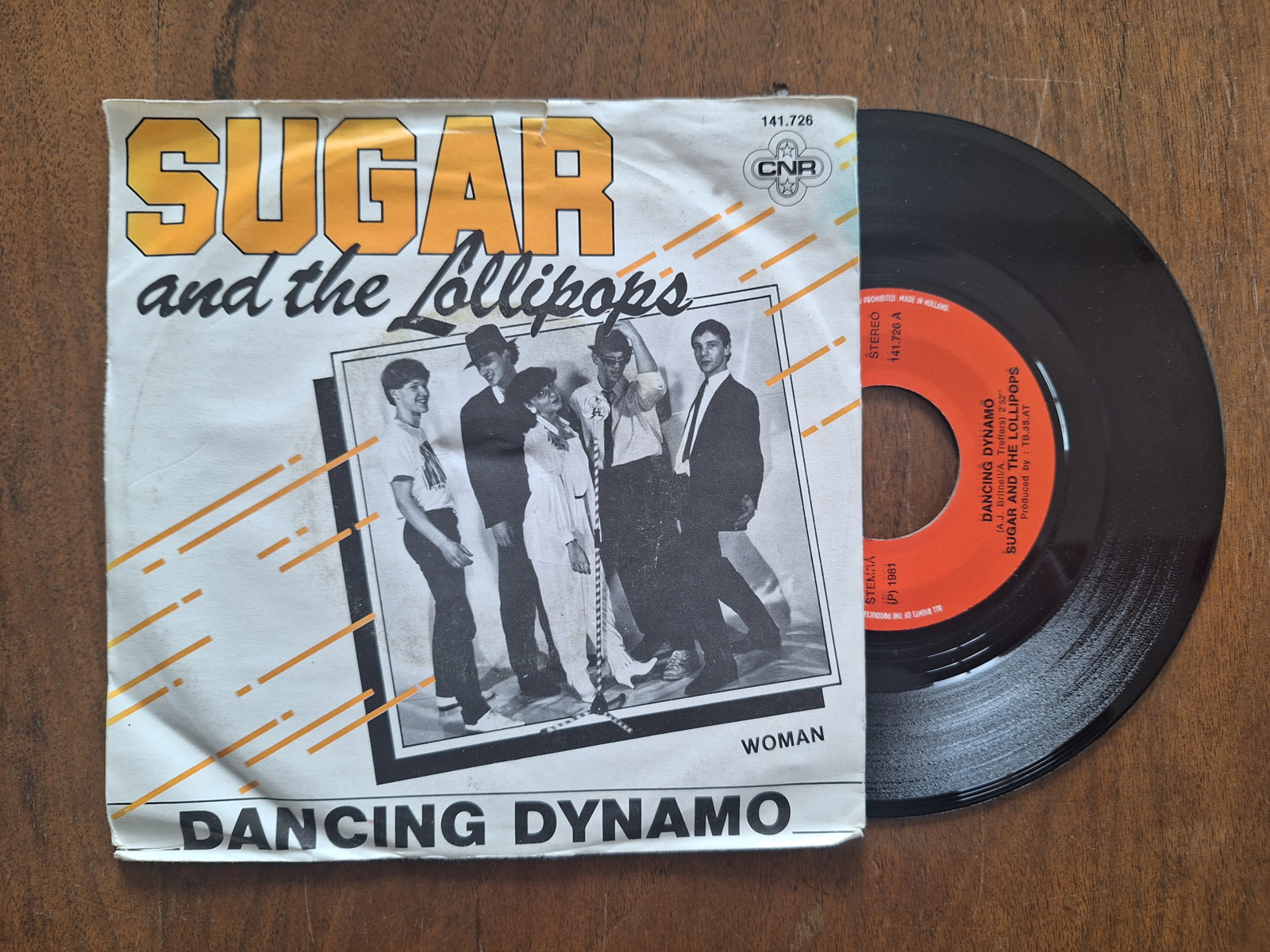 Sugar and the lollipops met Dancing dynamo 1981 Single nr S20233049
