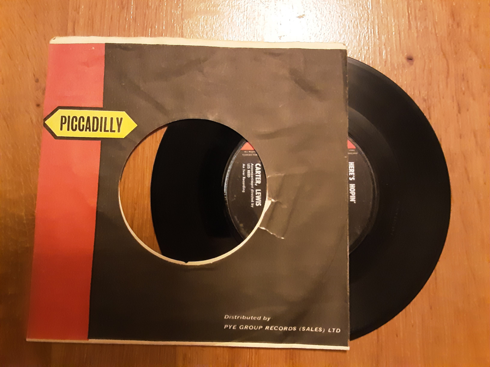 Carter, Lewis met Here's Hopin' 1962 Single nr S20234267