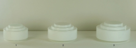 Glazen bol model trapkap small nr 1 opaal wit nr: 425.00