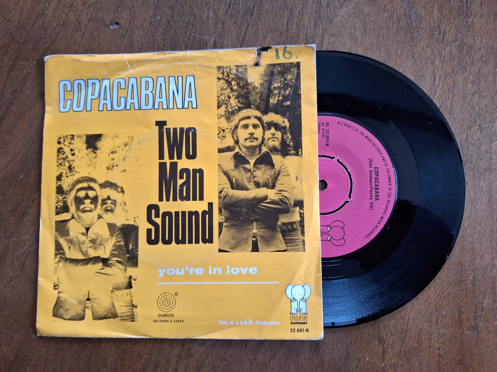 Two Man Sound met Copacabana 1972 Single nr S20232178