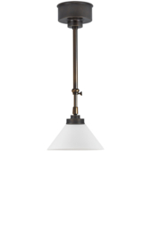 Schuifstang 2x25cm mat nikkel mat opaal dakkap 20 nr 1Sb-20.39