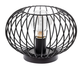 Tafellamp Wire bol zwart d-30cm h-23cm E27 nr 05-HL3329-30