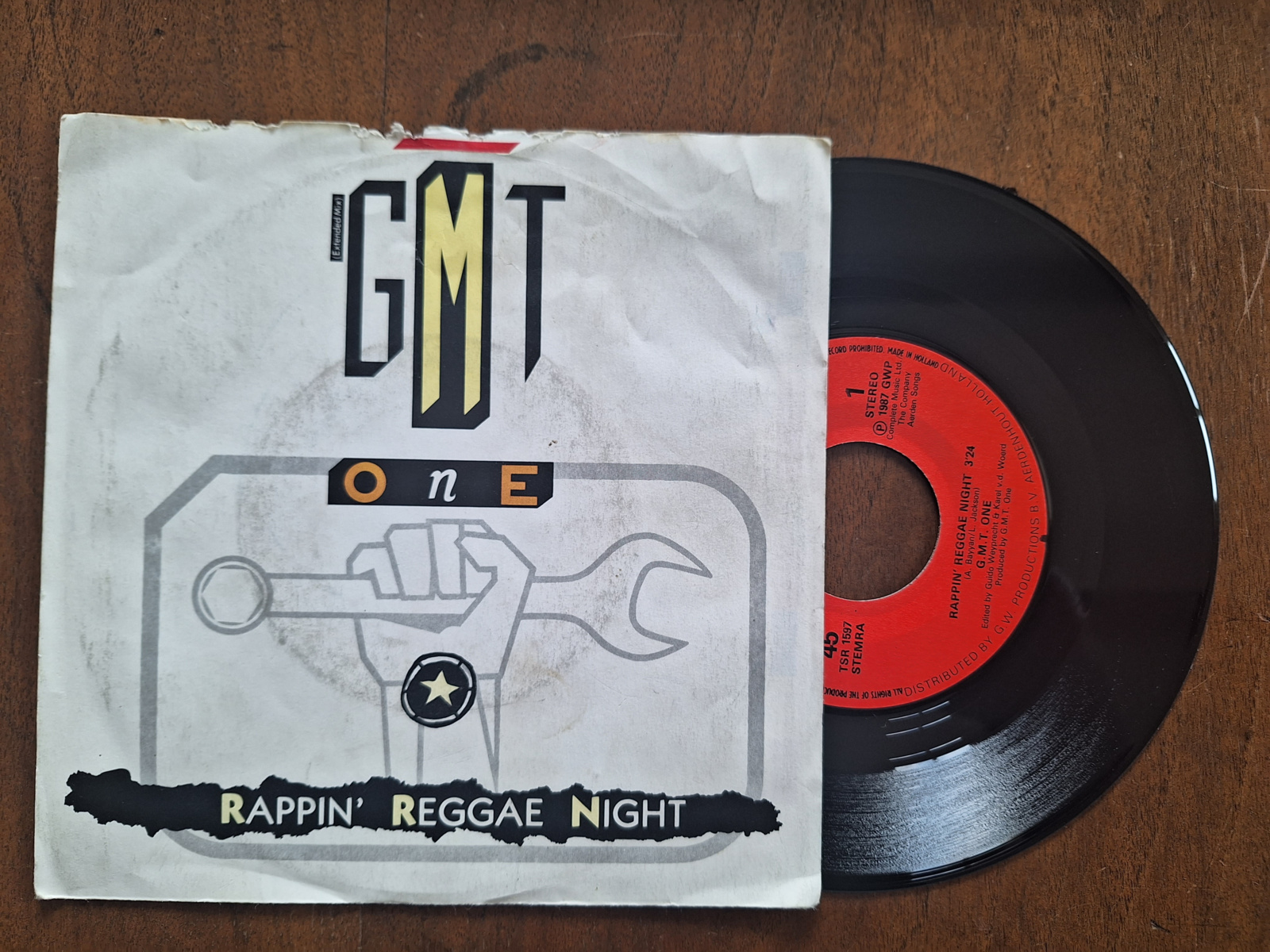GMT One met Rappin' reggae night 1987 Single nr S20233043