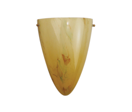 Wandlamp druppel M. met ophanging licht gemarmerde kap nr 2293.07 + h293.60