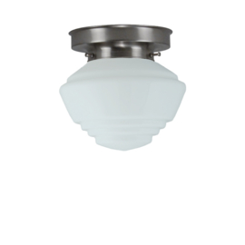 Plafonniere glazen bol Pion 20cm opaal met mat nikkel ophanging nr 7P1-469.00