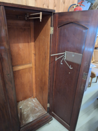 Antieke Engelse mahonie linnenkast 2-deurs origineel interieur 1910 nr K202413