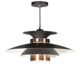 Hanglamp Potenza zwart/koper d50cm E27 nr 05-HL4093-05