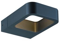 Buitenlamp wand spot 5W LED Alu antraciet 2jr garantie nr 21087