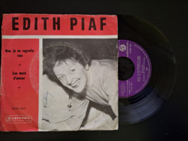 Editie Piaf met Non, je ne regrette rien 1963 Single nr S20234331
