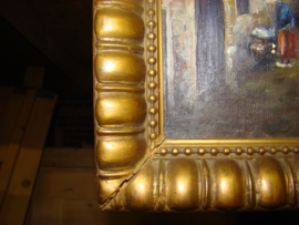 Oud schilderij  Buurkerk Utrecht.