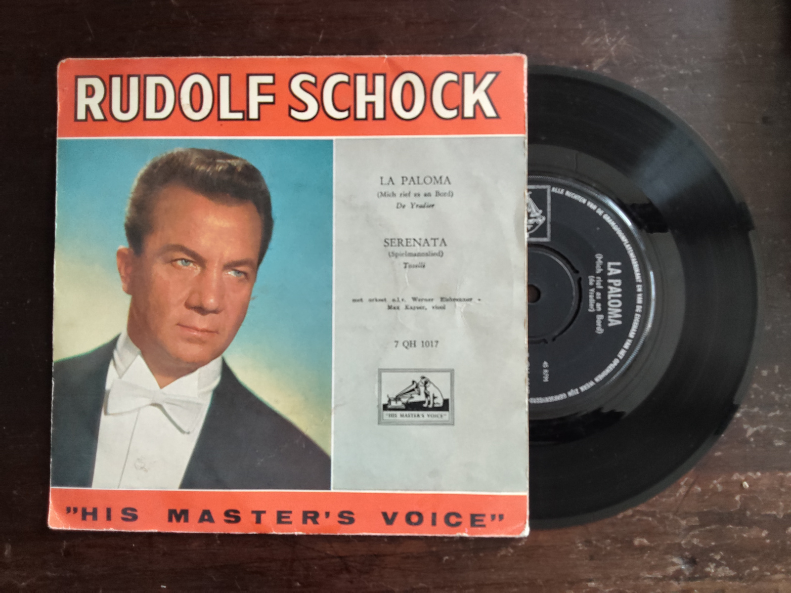 Rudolf Schock met La Paloma 1959 Single nr S20256642