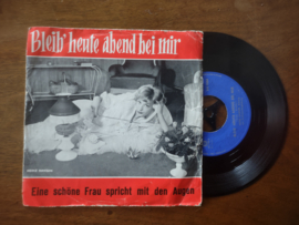 Heinz Hansen met Bleib heute abend bei mir 1962 Single nr S20221431
