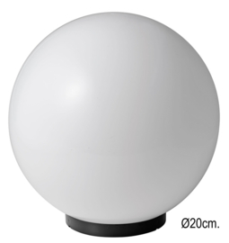 Globe voor buitenlamp serie Variona opaal d-20cm nr GLOP20