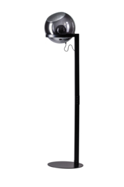 Vloerlamp Orb zwart glas smoke d-35cm 1xE27 h-165cm nr 05-VL8364-3036
