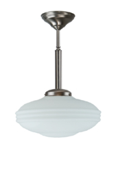 Pendel buis 13/25 h-47cm mat nikkel met glazen bol Atrium 7CK-499.00