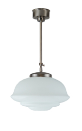Schuifstang kort H 58-81 mat nikkel met glazen bol Urbanus 7Sb1-578