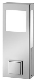 Edelstaal staalkleur buitenlamp staand stopcontact IP44 H-40cm LED nr: 39/ST