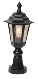 Buitenlamp sokkel serie Berlusi II zwart nr: FL126