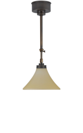 Schuifstang 2x50cm midden bruin mat champagne kelkkap d25cm nr 2Sb-323.59
