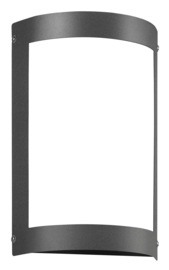 Edelstaal buitenlamp wand antraciet LED IP44 H-28cm bewegingssensor nr: 16/3/LED/BM