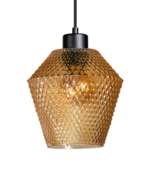 Hanglamp balk zwart Origin 8-lichts 2xrij van vier L-160cm snoer 2mtr glas keuze nr 05-HL4299-30