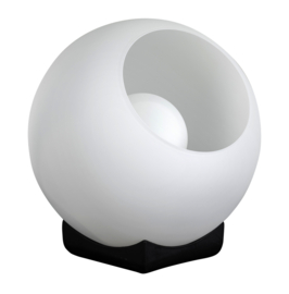 Tafellamp Orb zwart glas opaal d-25cm 1xE27 nr 05-TL3362-3067