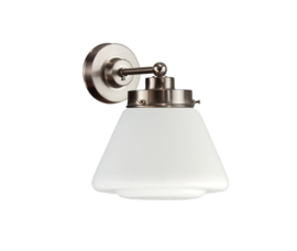 Wandlamp wandmini mat nikkel met opaal bol Japan nr 7Wm-470.00