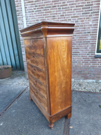 Antieke chiffonniere 5-la 1 geheime lade mahonie omstreeks 1880 nr K202545