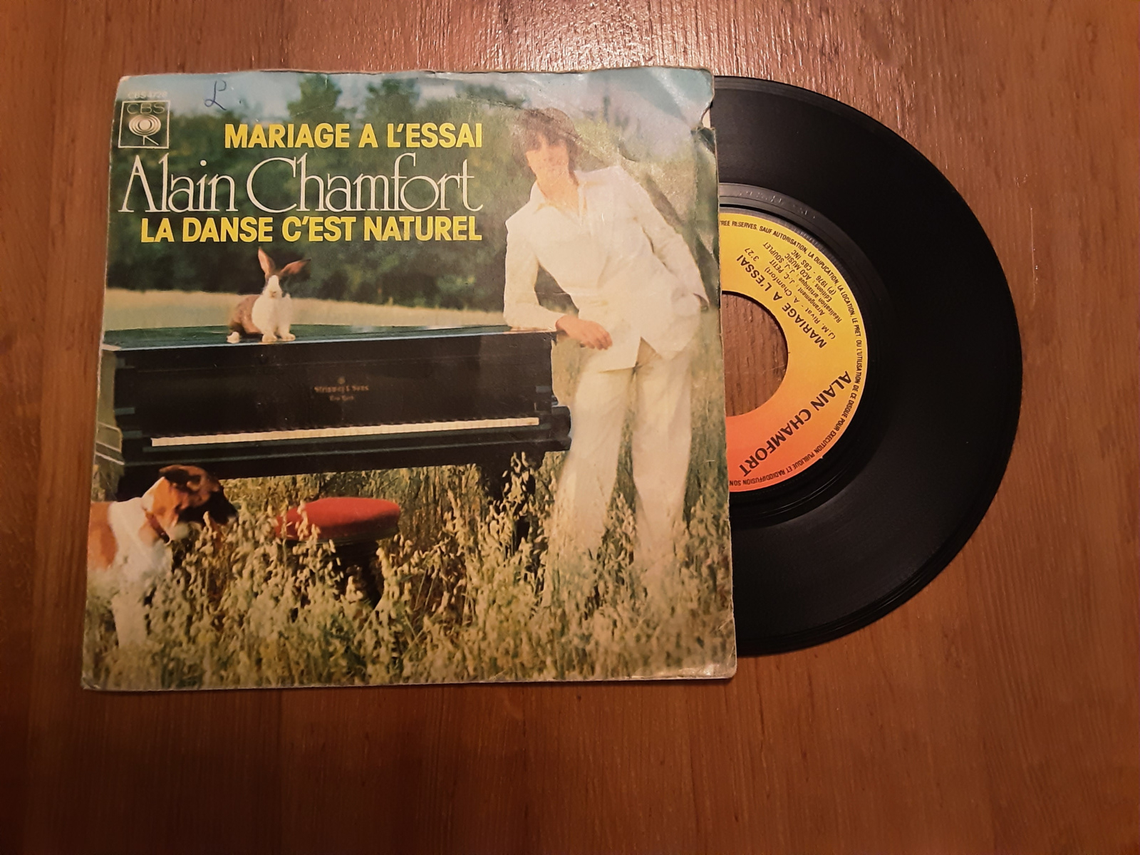 Alain Chamfort met Mariage a L'essai 1976 Single nr S20234290