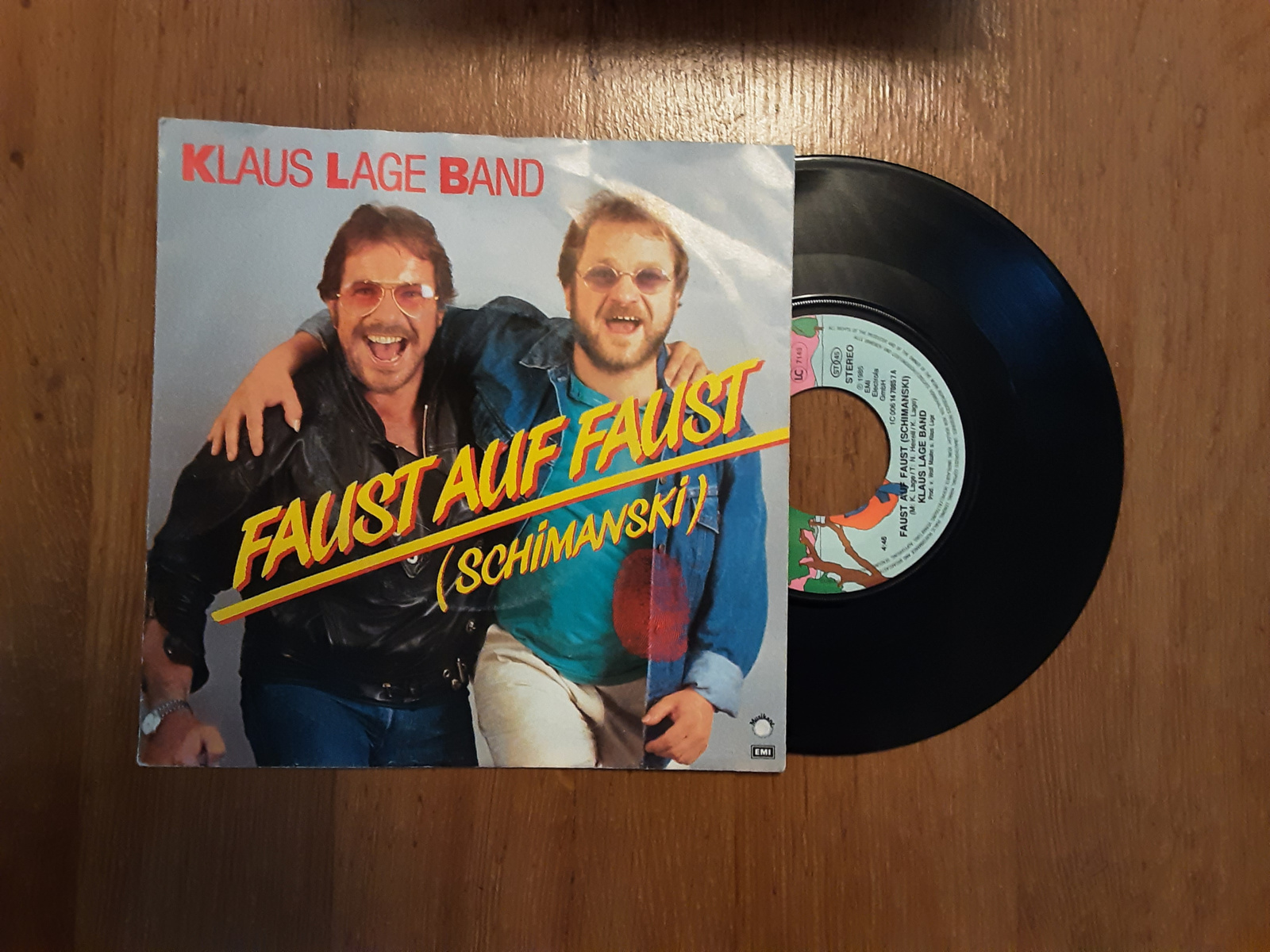 Klaus Lage Band met Faust auf faust (schimanski) 1985 Single nr S20234438