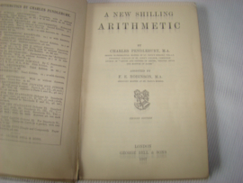 A new shilling Arithmetic.Pendlebury&Robinson.