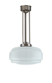 Pendel Quattro h-61cm mat nikkel met glazen bol Dallas 7Qb-493.00