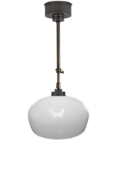 Schuifstang 2x50cm midden bruin opaal bolkap M. nr 2Sb-214.00