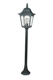 Buitenlamp mast h-100 serie Quadrat zwart/groen leverbaar nr: 14033