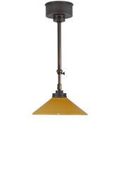 Schuifstang 2x25cm brons cognac dakkap plat 25 nr 1Sb-24.24
