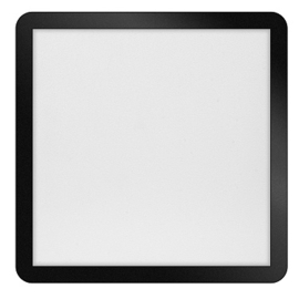 Plafonniere model Anne zwart 3 stappen dimbaar 40x40cm 24w 1500Lm ip44 memory function nr 05-PL2314-30