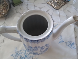 Oude enantieke koffiepot blauwwit China Blue