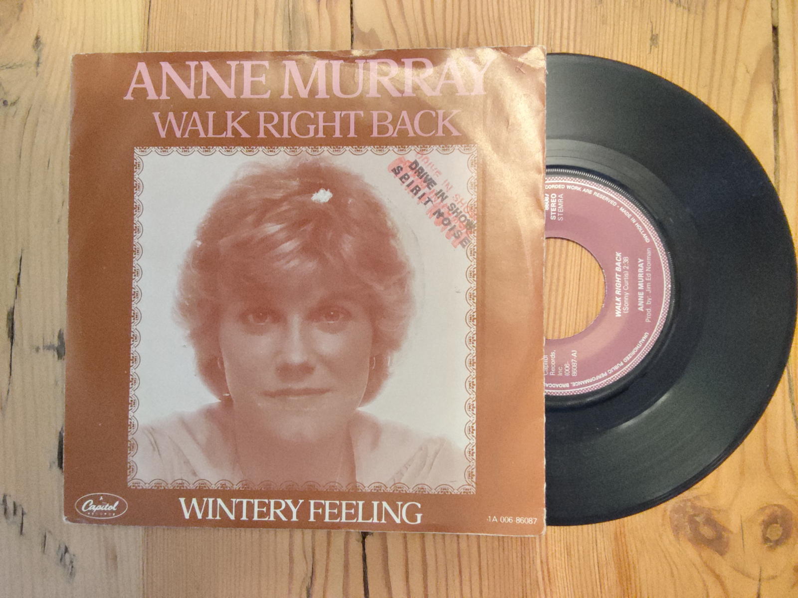 Anne Murray met Walk right back 1980 Single nr S20256440