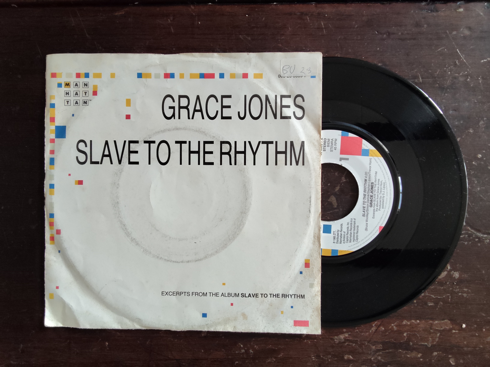 Grace Jones met Slave to the Rhythm 1985 Single nr S20256650