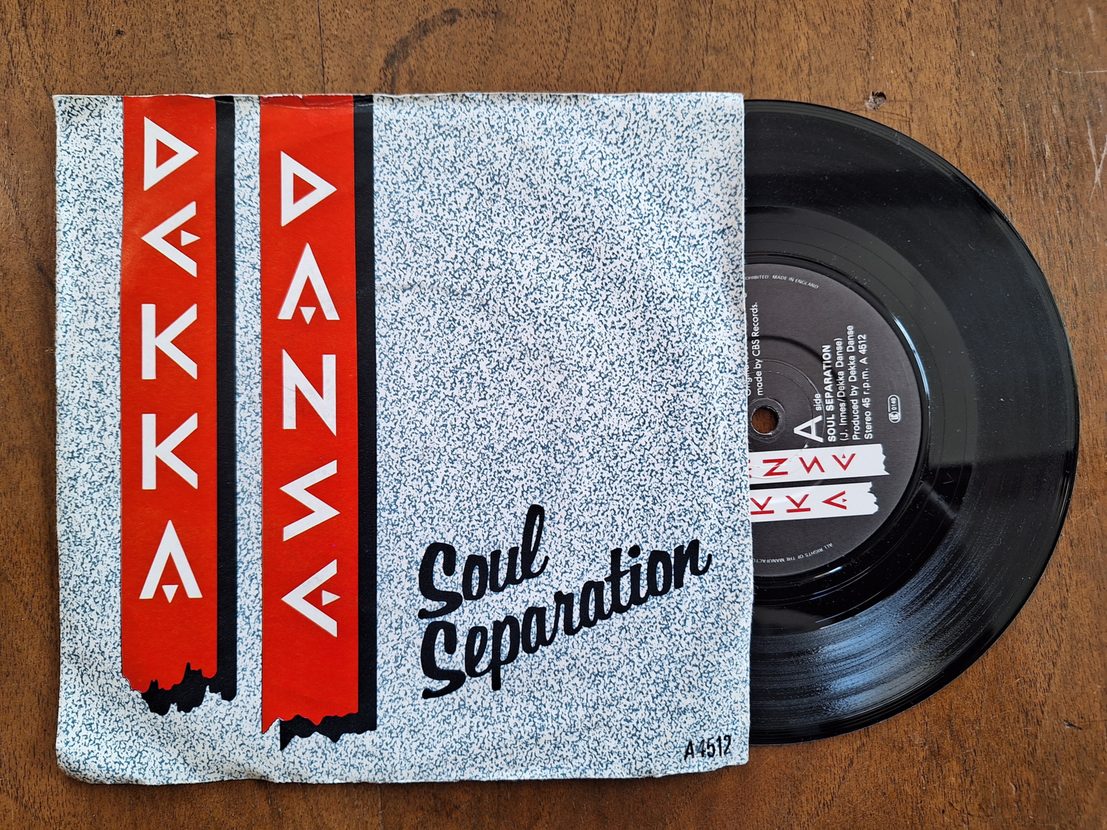 Dekka Danse met Soul separation 1984 Single nr S20233051