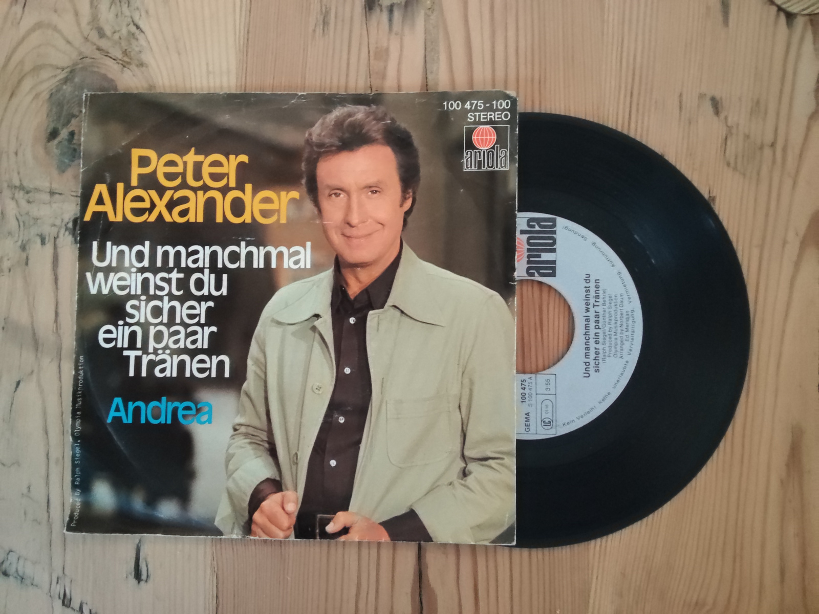 Peter Alexander met Und manchmal weinst du sicher ein paar tranen 1979 Single nr S20256387