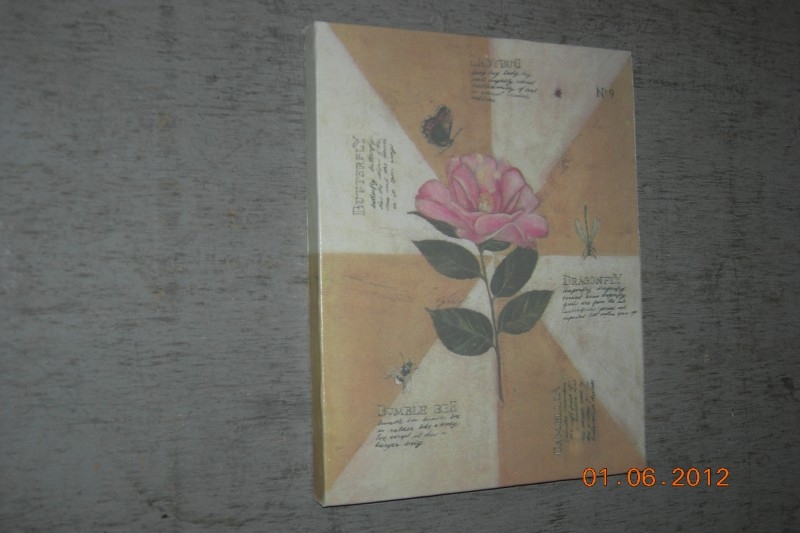 Prent roze bloem