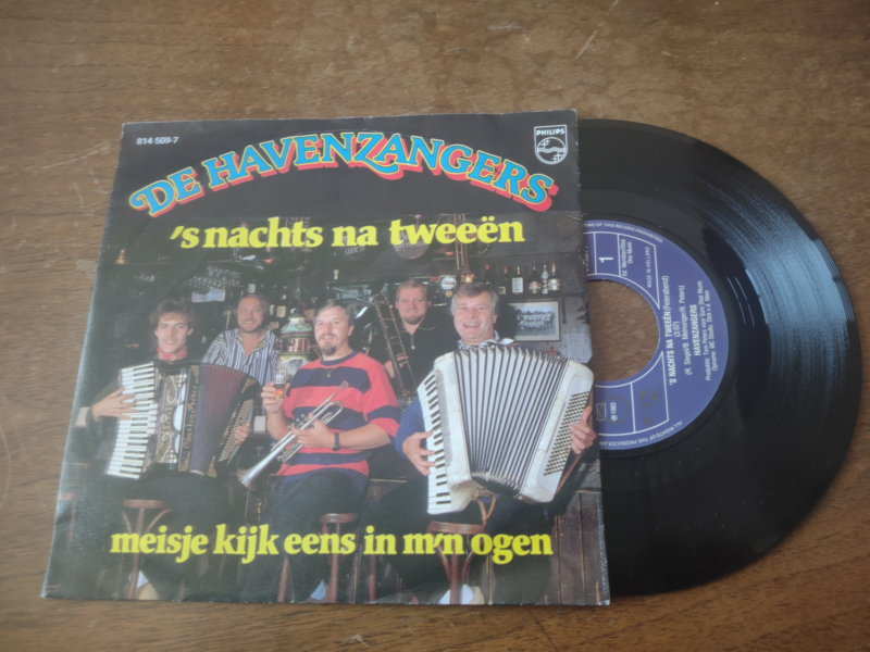 De Havenzangers met 's nacht na tweeen 1983 Single nr S20221568