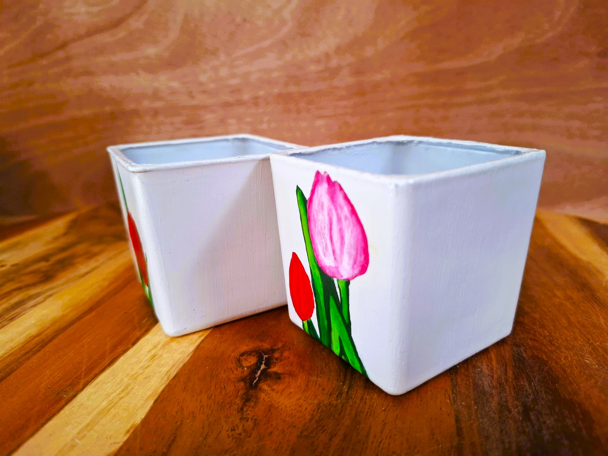 Tulpen waxinelichtjes, per set