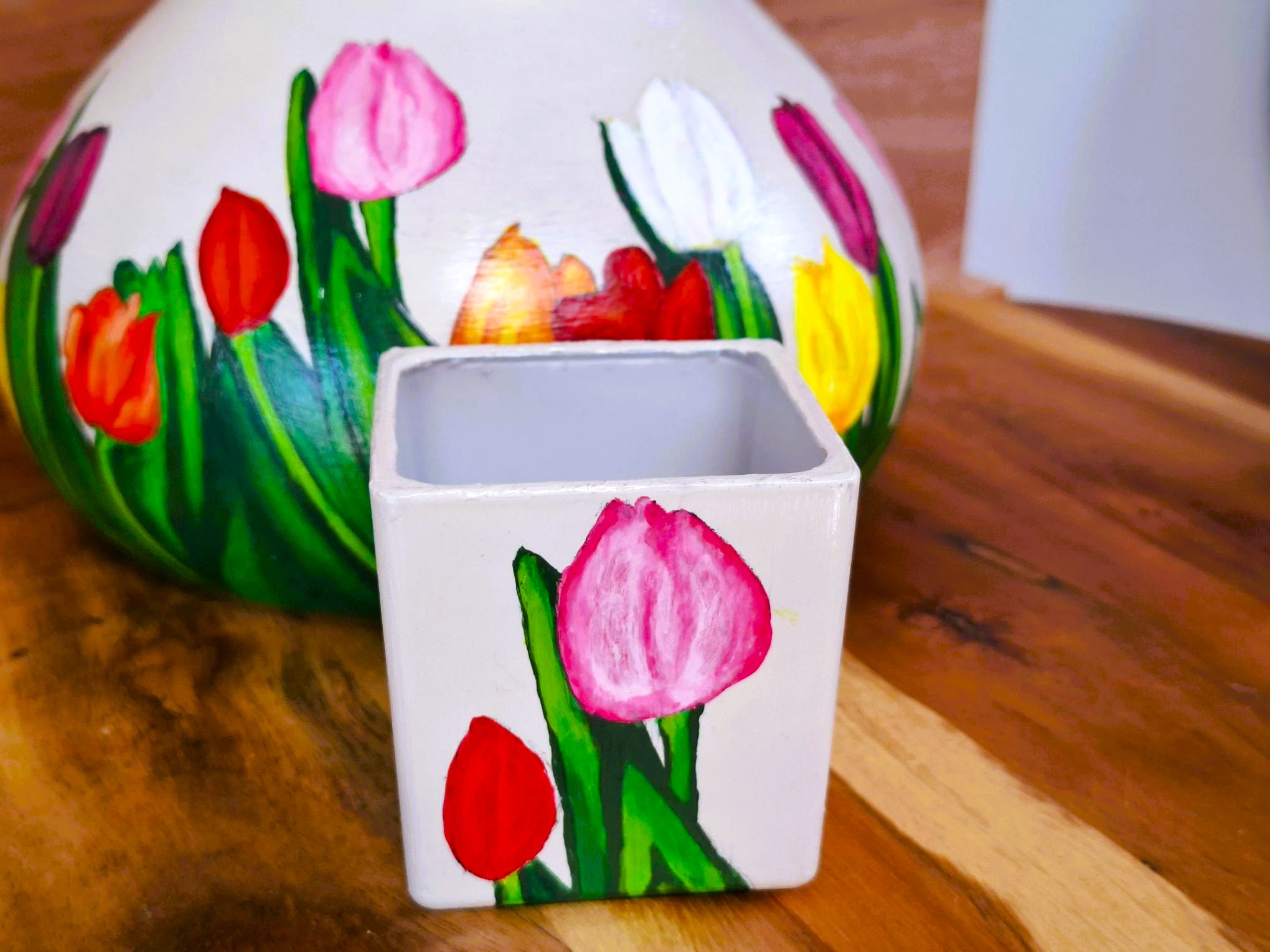 Tulpen waxinelichtjes, per set
