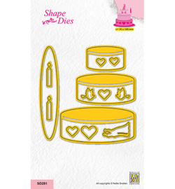 Shape dies, Weddingcake