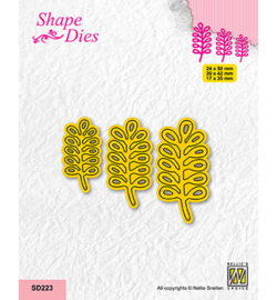 Shape dies, Set of 3 Branches-2