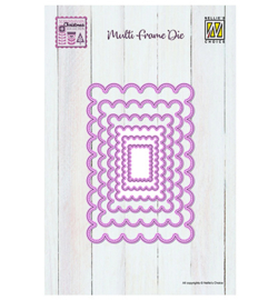 Multi Frames Dies, Scalloped Rectangle