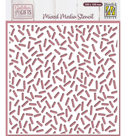 MMS4K-091 - Mixed Media Stencil, Confetti Sprinkles