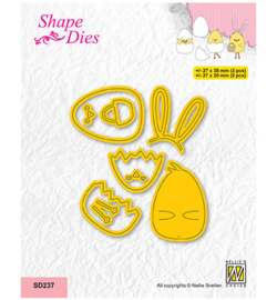 Shape dies, Easter chicken